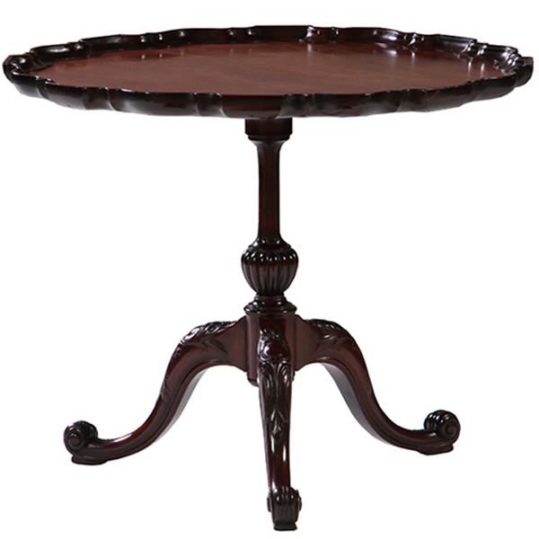 Grote foto antieke bijzettafel wijntafel salontafelhoogte ca. 1870 rond en sterk geschulpt no.792916 antiek en kunst stoelen en banken