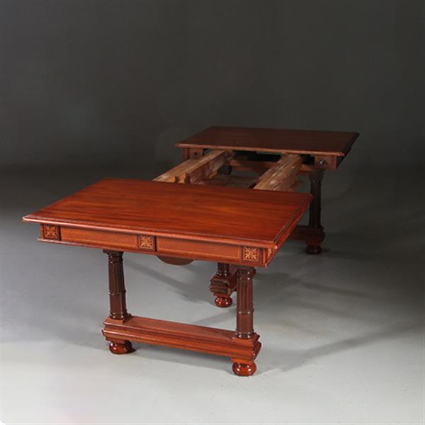 Grote foto zeer lange tafel voor 18 personen ca 1880 historisme no.862495 antiek en kunst stoelen en banken