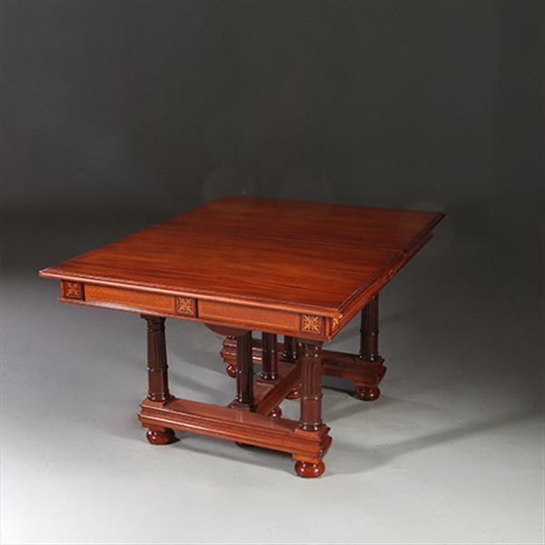 Grote foto zeer lange tafel voor 18 personen ca 1880 historisme no.862495 antiek en kunst stoelen en banken