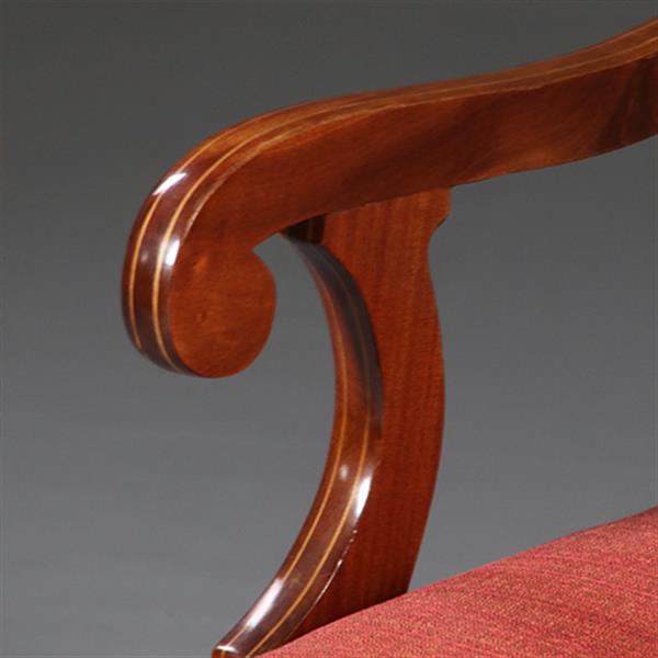 Grote foto 8 antieke stoelen nieuwe stof naar keus frankrijk ca 1925 mahonie 2 met armeuningen no.911830 antiek en kunst stoelen en banken