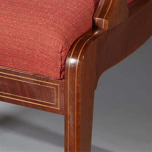 Grote foto 8 antieke stoelen nieuwe stof naar keus frankrijk ca 1925 mahonie 2 met armeuningen no.911830 antiek en kunst stoelen en banken