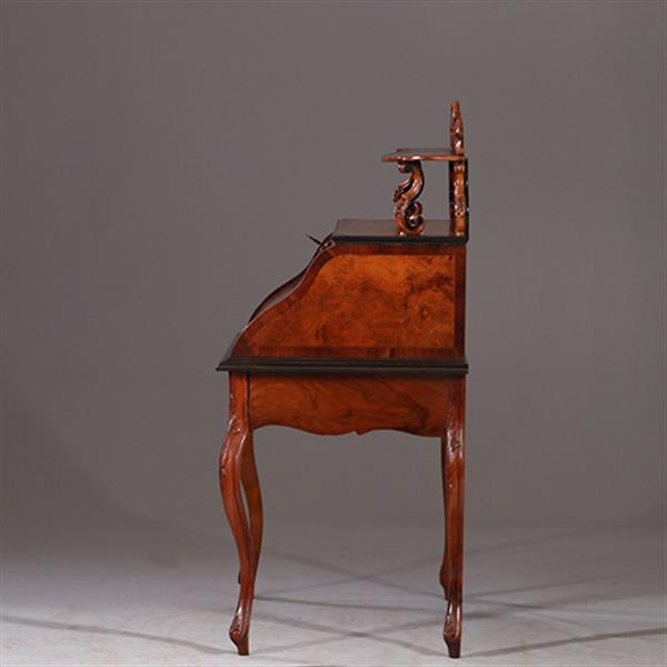 Grote foto prachtig ingelegde hollandse willem iii dames secretaire ca 1870 wortelnoten met zwart no.931135 antiek en kunst overige in antiek gebruiksvoorwerpen