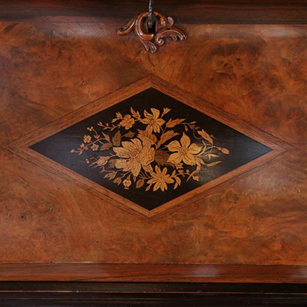 Grote foto prachtig ingelegde hollandse willem iii dames secretaire ca 1870 wortelnoten met zwart no.931135 antiek en kunst overige in antiek gebruiksvoorwerpen