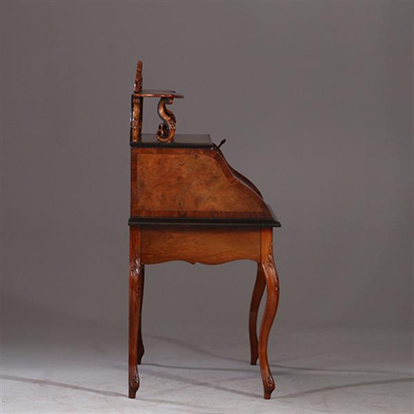 Grote foto prachtig ingelegde hollandse willem iii dames secretaire ca 1870 wortelnoten met zwart no.931135 antiek en kunst overige in antiek gebruiksvoorwerpen