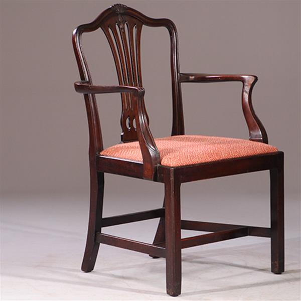 Grote foto 8 eetkamerstoelen met nieuwe bekleding naar wens 2 met armleuningen ca 1890 no.931160 antiek en kunst stoelen en banken