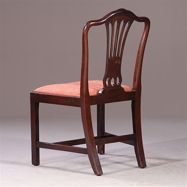 Grote foto 8 eetkamerstoelen met nieuwe bekleding naar wens 2 met armleuningen ca 1890 no.931160 antiek en kunst stoelen en banken