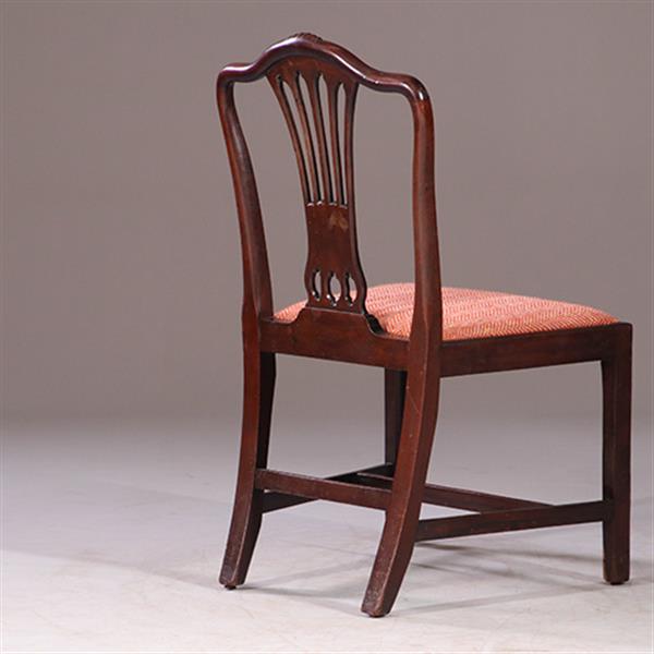 Grote foto 8 eetkamerstoelen met nieuwe bekleding naar wens 2 met armleuningen ca 1890 no.931160 antiek en kunst stoelen en banken