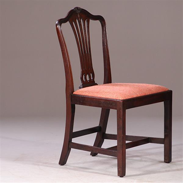Grote foto 8 eetkamerstoelen met nieuwe bekleding naar wens 2 met armleuningen ca 1890 no.931160 antiek en kunst stoelen en banken