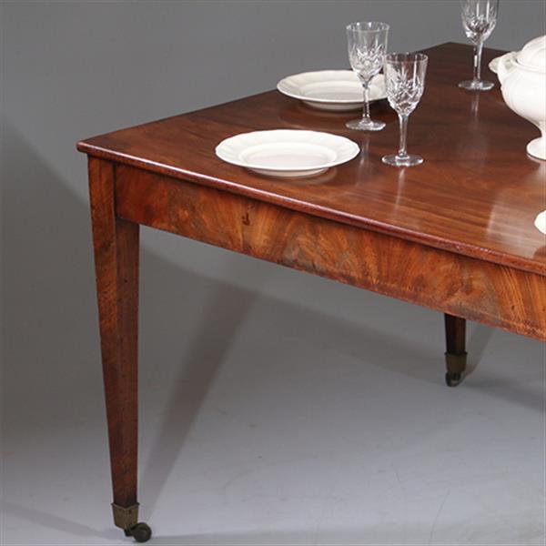 Grote foto louis seize werktafel op strakke tapse poten bloemmahonie randen ca 1800 no.932635 antiek en kunst stoelen en banken