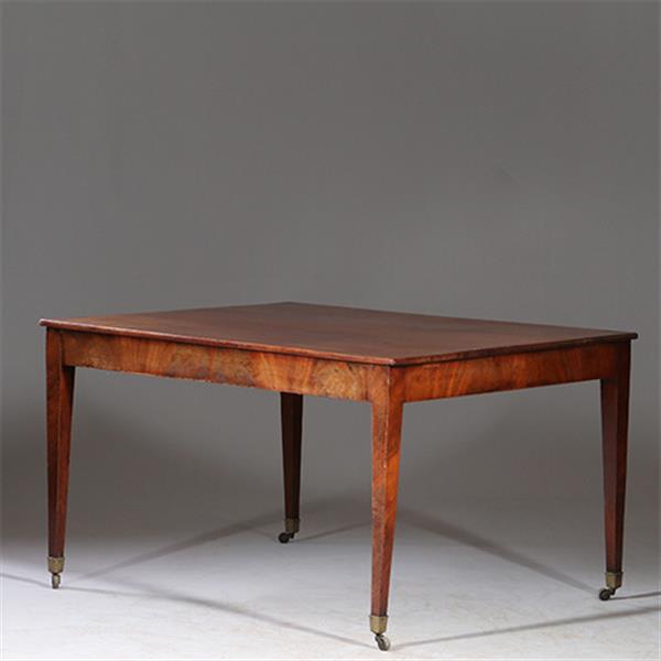 Grote foto louis seize werktafel op strakke tapse poten bloemmahonie randen ca 1800 no.932635 antiek en kunst stoelen en banken