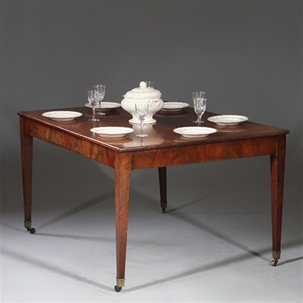 Grote foto louis seize werktafel op strakke tapse poten bloemmahonie randen ca 1800 no.932635 antiek en kunst stoelen en banken