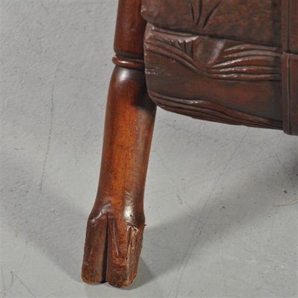 Grote foto opbergkistje in de vorm van gebundelde haardblokken ca 1865 hollands no. 200252 antiek en kunst stoelen en banken