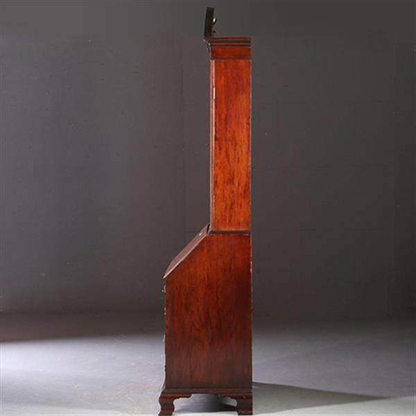 Grote foto engels georgian topbureau ca 1830 mahonie ingelegd met satijnhout no.950130 antiek en kunst overige in antiek gebruiksvoorwerpen