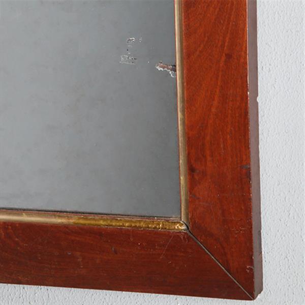 Grote foto rechthoekige biedermeier spiegel bloemmahonie en vergulde binnenlijst ca 1830 no.950079 hoogte 0 9 antiek en kunst spiegels