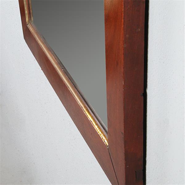 Grote foto rechthoekige biedermeier spiegel bloemmahonie en vergulde binnenlijst ca 1830 no.950079 hoogte 0 9 antiek en kunst spiegels