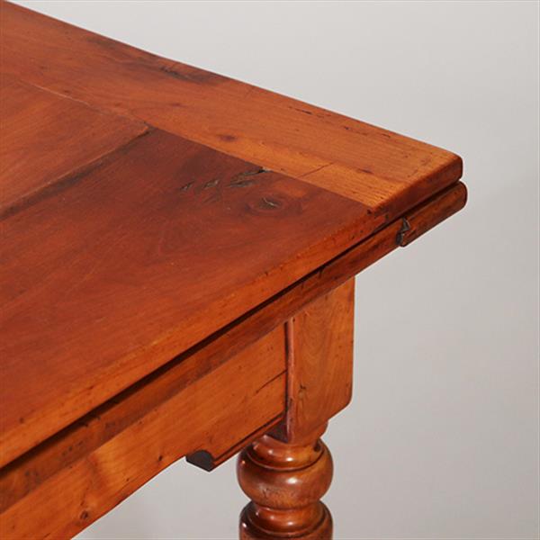 Grote foto kersenhouten eetkamertafel met uittrekbladen tot 14 personen ca 1880 no.953120 antiek en kunst stoelen en banken