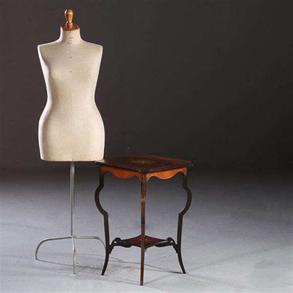 Grote foto vierkant wijntafeltje of bijzettafeltje ingelegde medaillons ca 1875 palissander no. 862460 antiek en kunst stoelen en banken