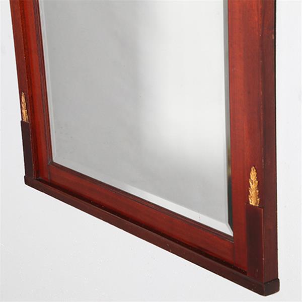 Grote foto grote schouwspiegel facet geslepen in mahonie met brons beslag ca 1890 no.961510 hoogte 1 82 m antiek en kunst spiegels