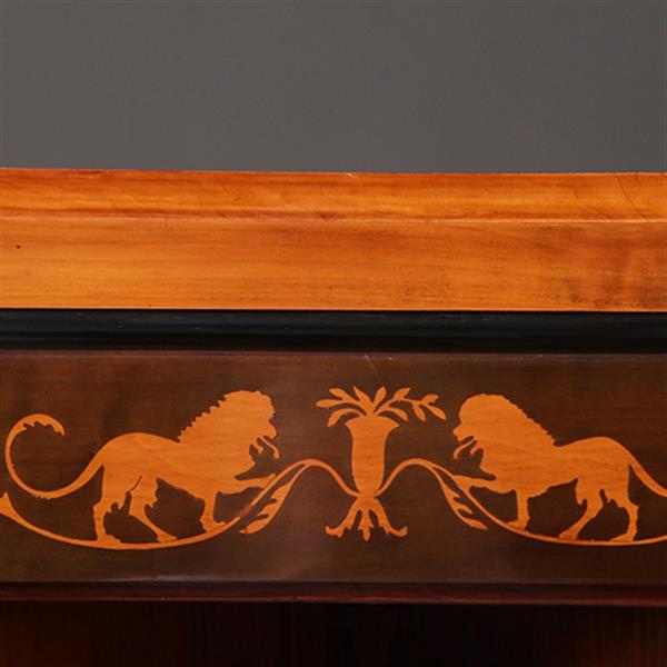 Grote foto hoekkast of hoekvitrine ca 1815 kersen berken ebben en gebruineerd kersen no.962625 antiek en kunst stoelen en banken