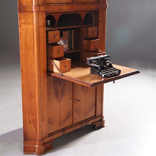 Grote foto kersenhouten hoekkast bar ca 1825 met 4 deuren en secretaire klep onwaarschijnlijk veel ruimte no antiek en kunst overige in antiek gebruiksvoorwerpen