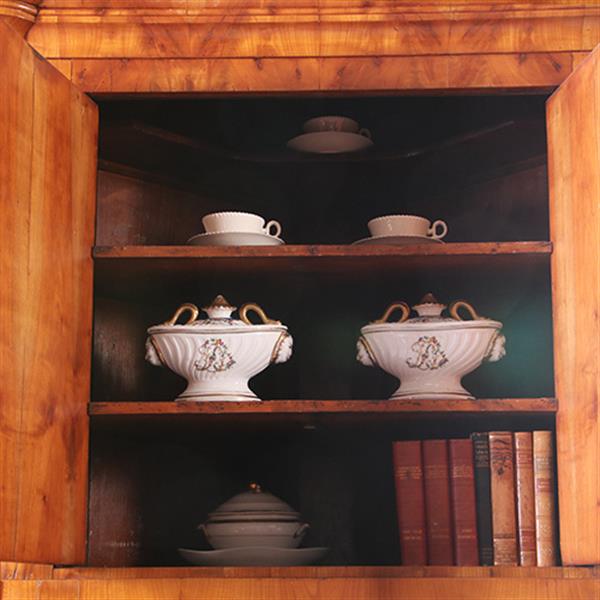 Grote foto kersenhouten hoekkast bar ca 1825 met 4 deuren en secretaire klep onwaarschijnlijk veel ruimte no antiek en kunst overige in antiek gebruiksvoorwerpen
