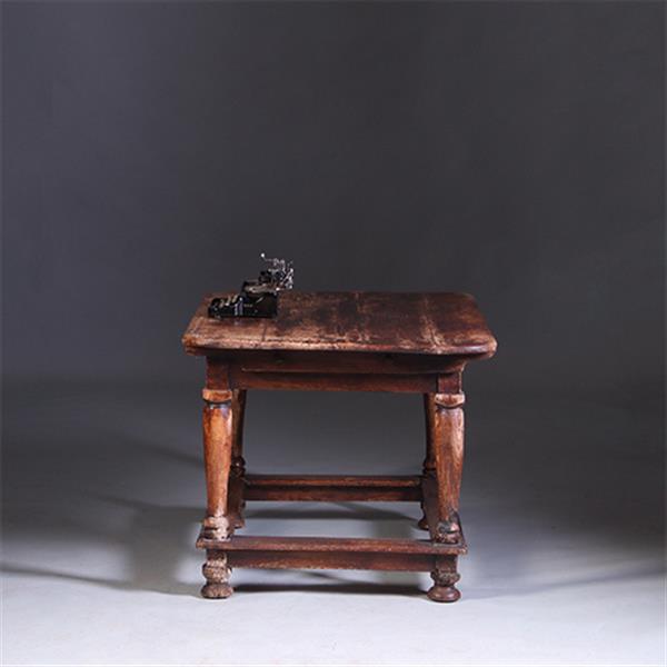 Grote foto doorleefde betaaltafel met brede lade ca 1825 no.991405 antiek en kunst stoelen en banken