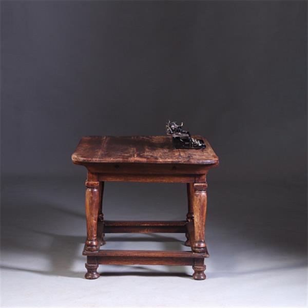 Grote foto doorleefde betaaltafel met brede lade ca 1825 no.991405 antiek en kunst stoelen en banken