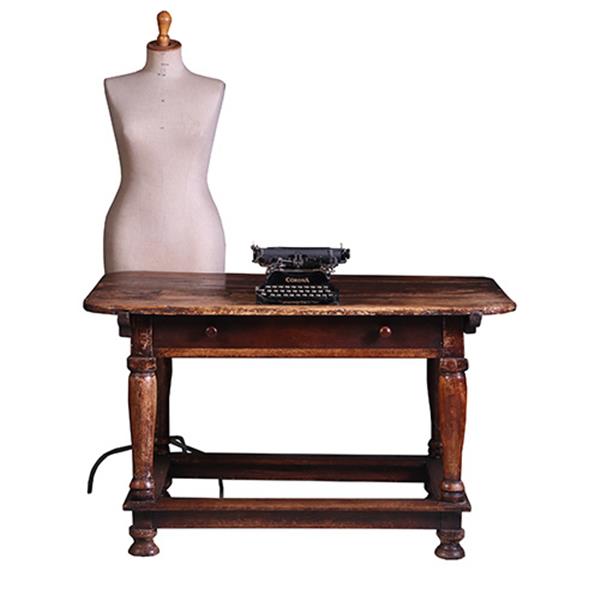 Grote foto doorleefde betaaltafel met brede lade ca 1825 no991405 s antiek en kunst stoelen en banken