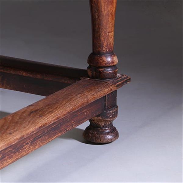 Grote foto doorleefde betaaltafel met brede lade ca 1825 no991405 s antiek en kunst stoelen en banken