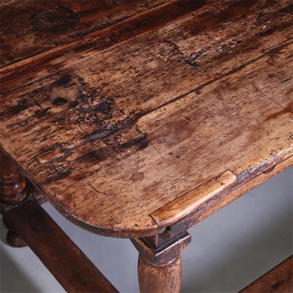 Grote foto doorleefde betaaltafel met brede lade ca 1825 no991405 s antiek en kunst stoelen en banken
