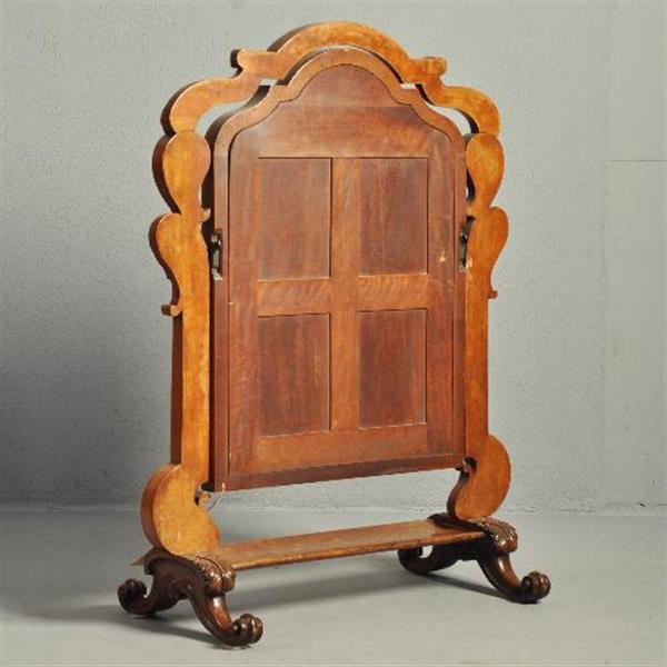 Grote foto antieke spiegels victoriaanse notenhouten passpiegel of kapspiegel ca. 1860 no.991416 hoogte 0 9 antiek en kunst spiegels