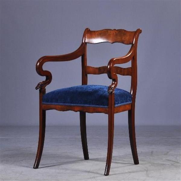 Grote foto antieke armstoelen stel van 2 hollandse biedermeier armstoelen bureaustoelen ca. 1825 no941151 antiek en kunst stoelen en banken