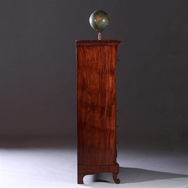 Grote foto strakke secretaire abattant of klep secretaire vroeg biedermeier mahonie 1825 no.610999 antiek en kunst overige in antiek gebruiksvoorwerpen