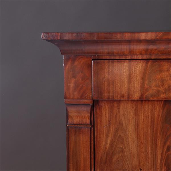 Grote foto strakke secretaire abattant of klep secretaire vroeg biedermeier mahonie 1825 no.610999 antiek en kunst overige in antiek gebruiksvoorwerpen