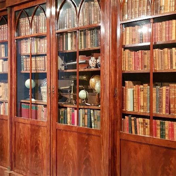 Grote foto antieke kast monumentale bibliotheekkast boekenkast 4 meter breed ca. 1820 no 258034 antiek en kunst stoelen en banken