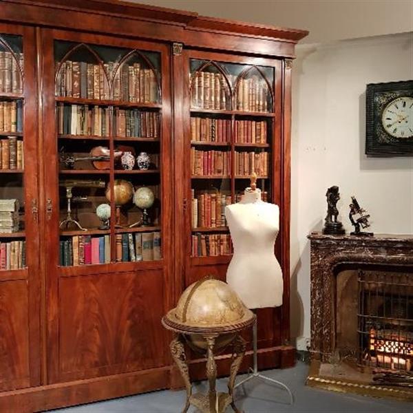 Grote foto antieke kast monumentale bibliotheekkast boekenkast 4 meter breed ca. 1820 no 258034 antiek en kunst stoelen en banken