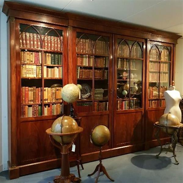 Grote foto antieke kast monumentale bibliotheekkast boekenkast 4 meter breed ca. 1820 no 258034 antiek en kunst stoelen en banken