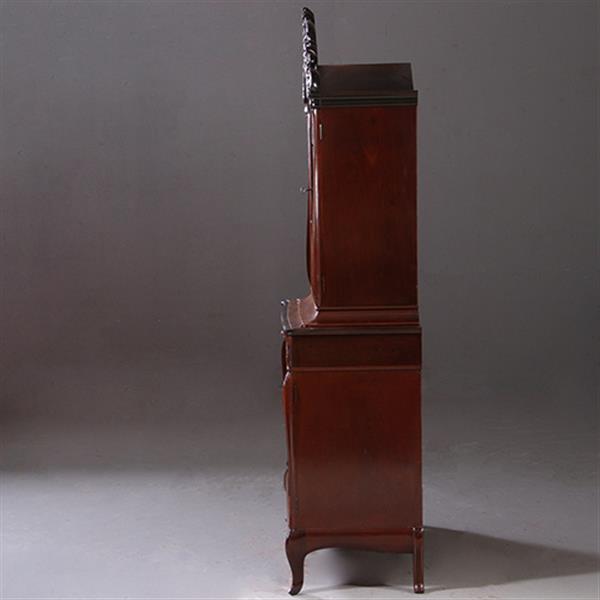 Grote foto hollands mahonie bonheur du jour gesigneerd horrix ca 1870 no.203011 antiek en kunst stoelen en banken