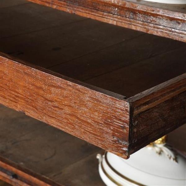 Grote foto antieke kast kleine hollandse 17e eeuwse kussenkast eiken palissander en ebben ca. 1690 no.2811 antiek en kunst stoelen en banken