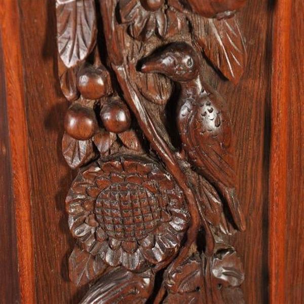 Grote foto antieke kast kleine hollandse 17e eeuwse kussenkast eiken palissander en ebben ca. 1690 no.2811 antiek en kunst stoelen en banken