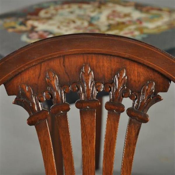 Grote foto antieke stoelen stel van 8 hepplewhite eetkamerstoelen ca. 1890 prijs incl herstofferen of resta antiek en kunst stoelen en banken