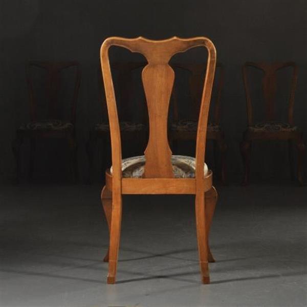 Grote foto antieke stoelen stel van 12 eetkamerstoelen ca. 1910 chippendale stijl incl. herstofferen naar wen antiek en kunst stoelen en banken