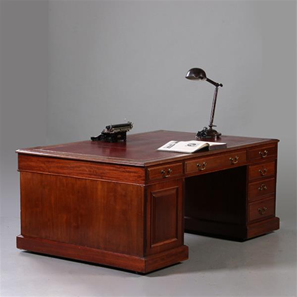 Grote foto zeer groot formaat partnerbureau ca 1880 met rood leer ingelegd no.211785 antiek en kunst overige in antiek gebruiksvoorwerpen