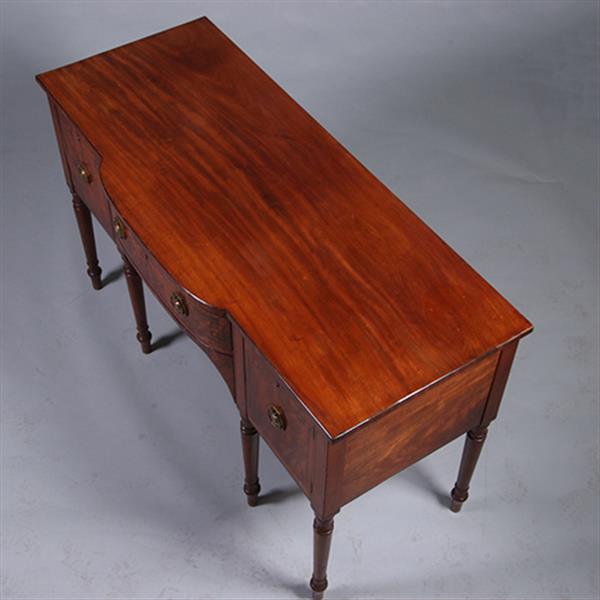 Grote foto regency sideboard in bloemmahonie met ebbenhout en brons ca 1825 no.222145 antiek en kunst stoelen en banken