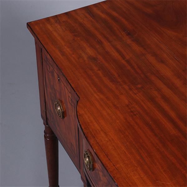 Grote foto regency sideboard in bloemmahonie met ebbenhout en brons ca 1825 no.222145 antiek en kunst stoelen en banken