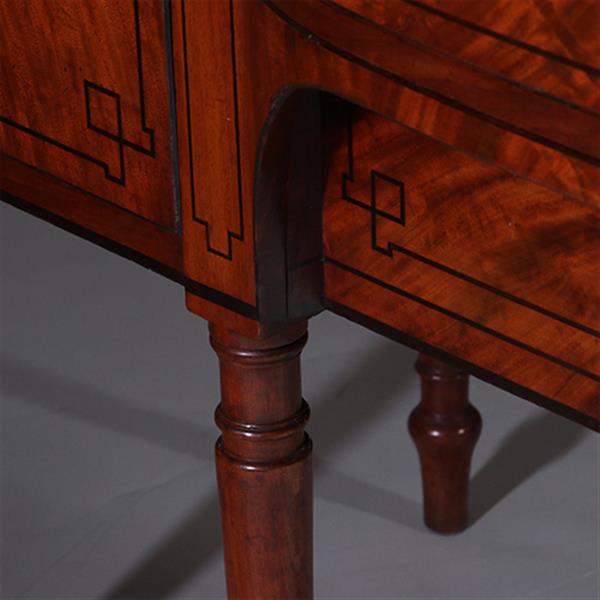 Grote foto regency sideboard in bloemmahonie met ebbenhout en brons ca 1825 no.222145 antiek en kunst stoelen en banken