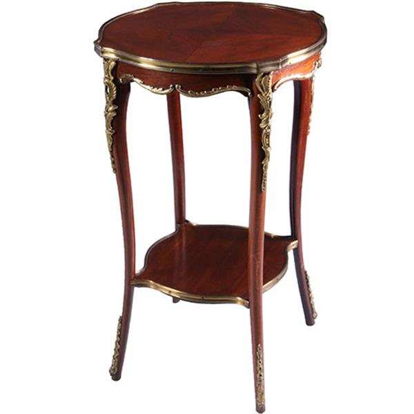 Grote foto franse lampetafel gueridon ca 1900 met geschulpt blad in mahonie met brons no.222155 antiek en kunst stoelen en banken