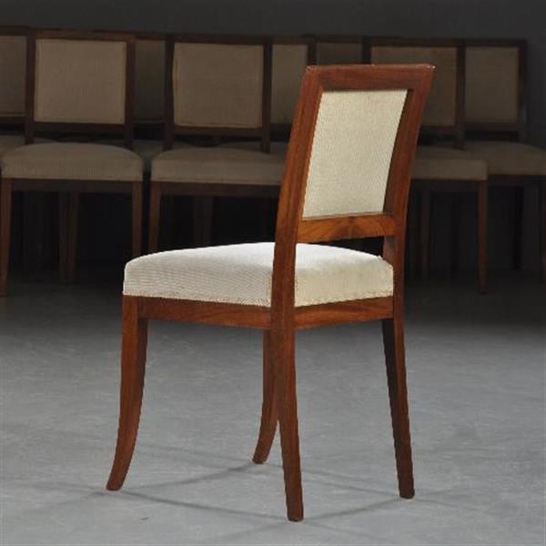 Grote foto antieke stoelen stel van 14 strakke mahonie eetkamerstoelen stoelen ca. 1880 incl bekleding naar w antiek en kunst stoelen en banken