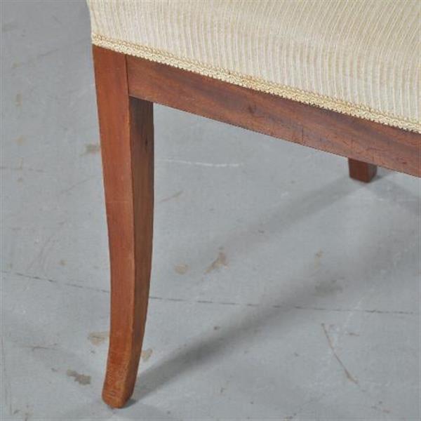 Grote foto antieke stoelen stel van 14 strakke mahonie eetkamerstoelen stoelen ca. 1880 incl bekleding naar w antiek en kunst stoelen en banken