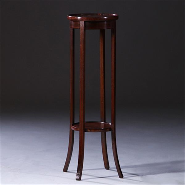 Grote foto hollandse lampetafel in strak mahonie ca. 1900 met ingelegde biesjes no.222120 antiek en kunst stoelen en banken